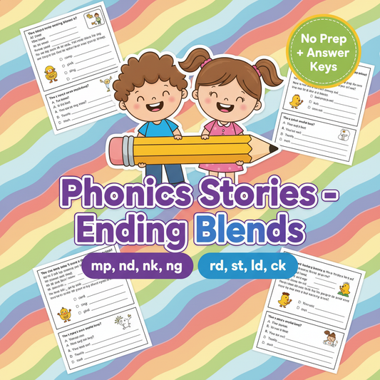 Ending Blends Phonics Stories