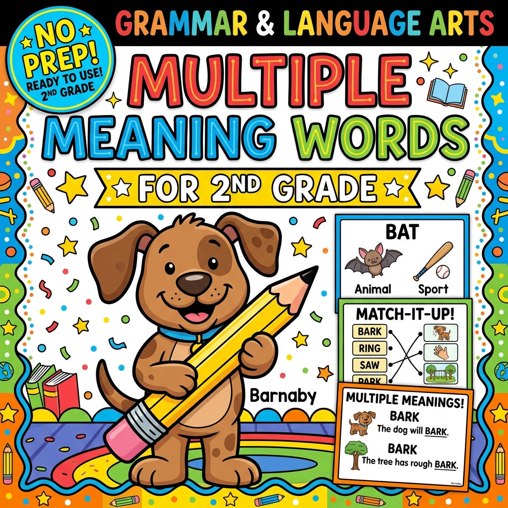 Multiple Meaning Words 2nd Grade Grammar