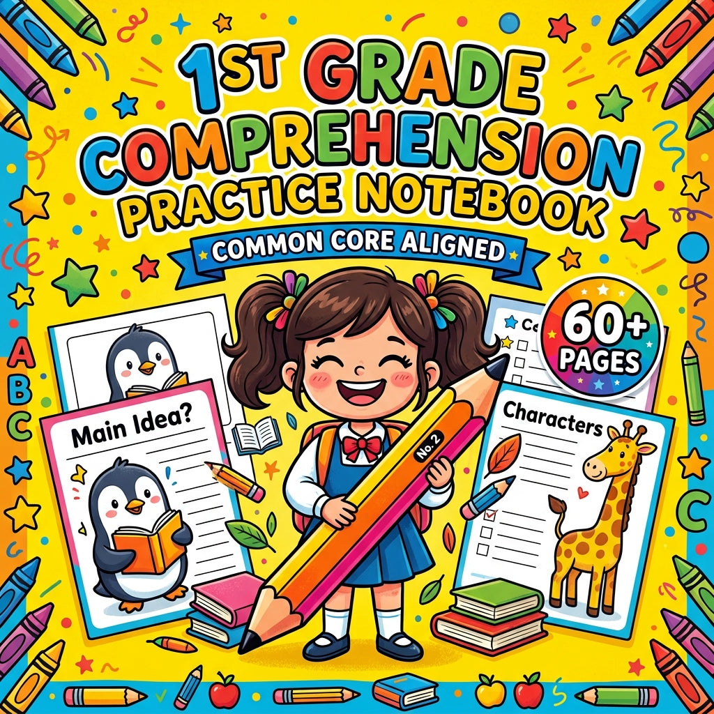 1st Grade Comprehension Practice Notebook