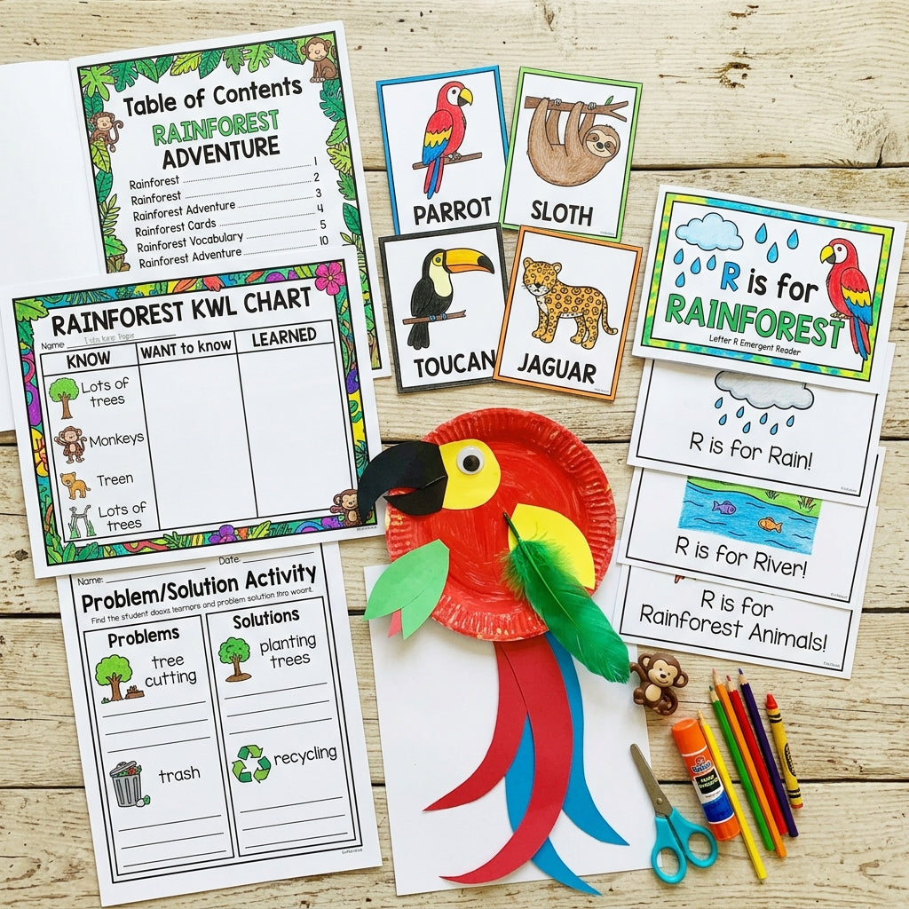 Preschool Rainforest Plans and Activities