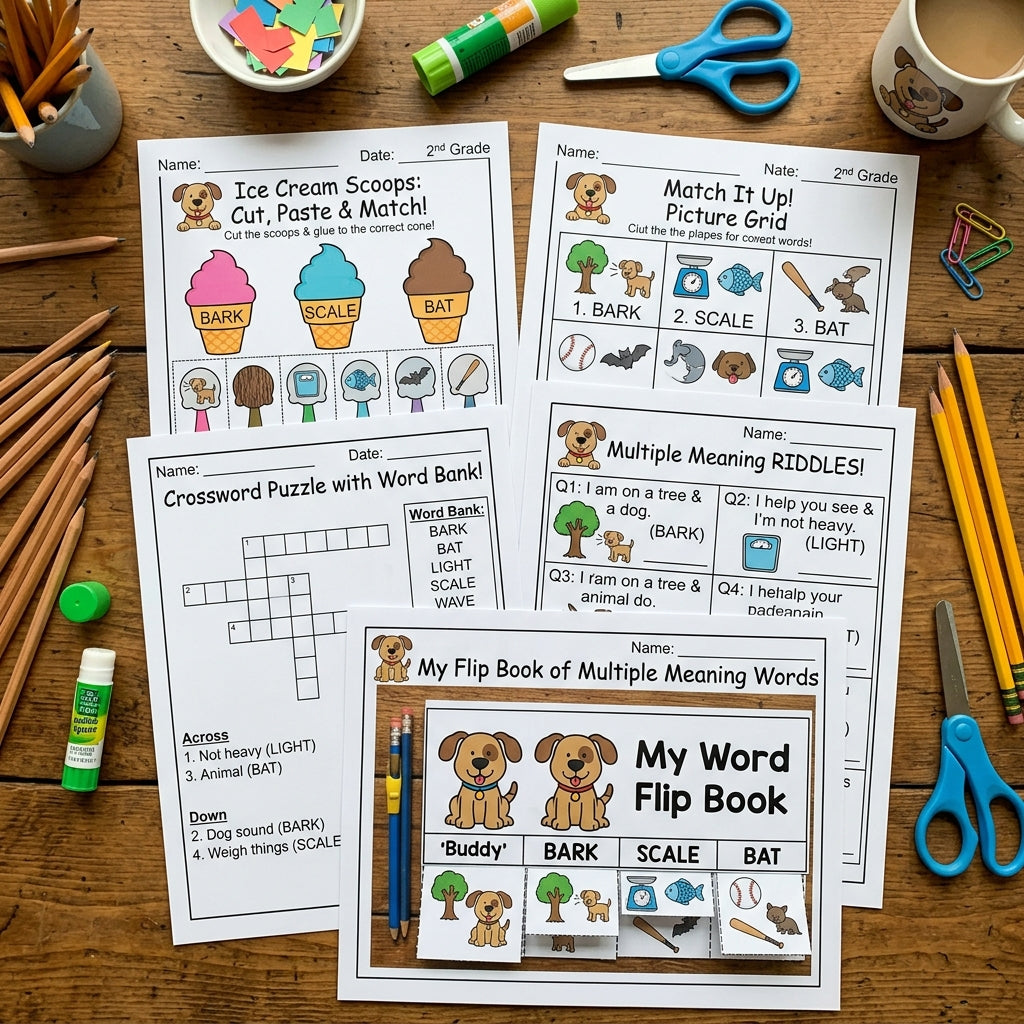 Multiple Meaning Words 2nd Grade Grammar