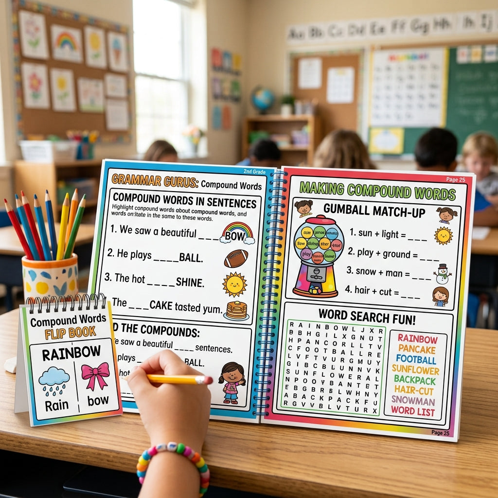 Compound Words Worksheets for 2nd Grade | Grammar & Language Arts