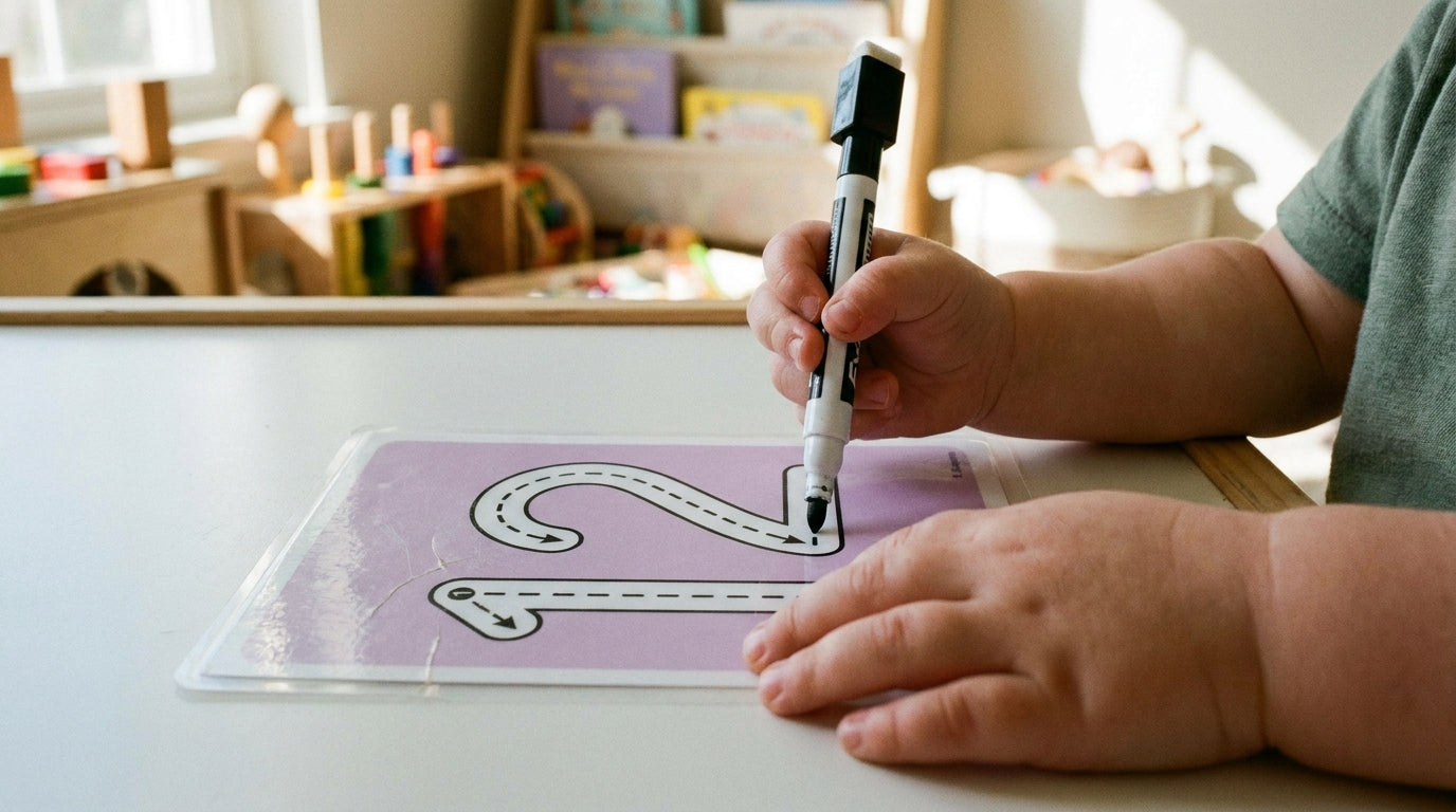 Cute Cartoon Number Tracing Flashcards (1-30)