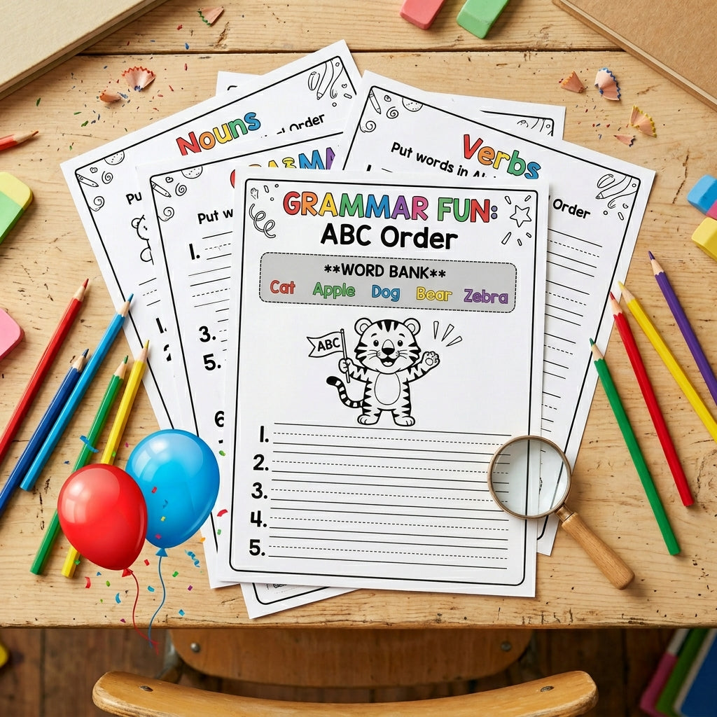 2nd Grade Alphabetical Order Worksheet Pack