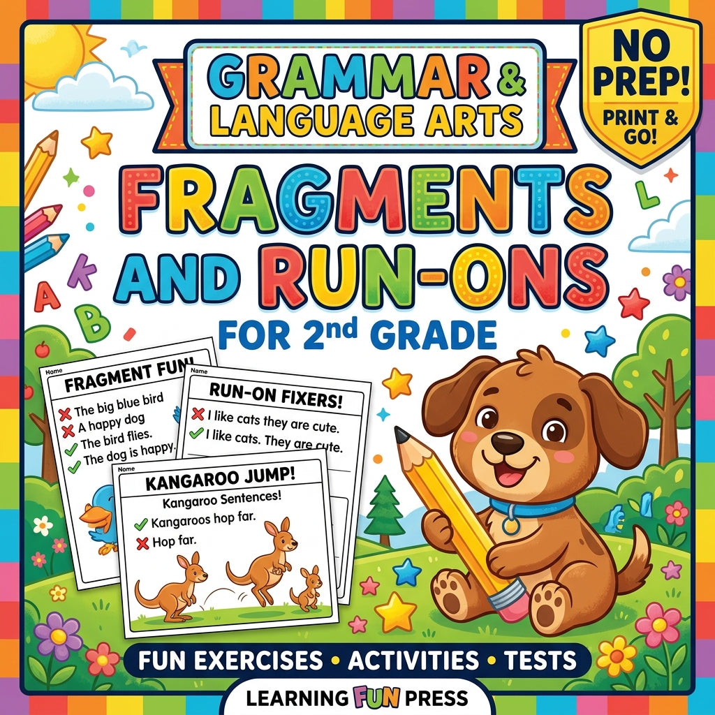 Fragments and Run-Ons 2nd Grade Grammar