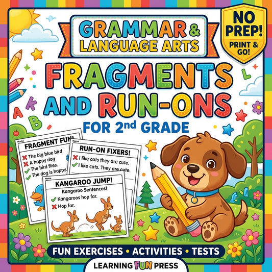 Fragments and Run-Ons 2nd Grade Grammar