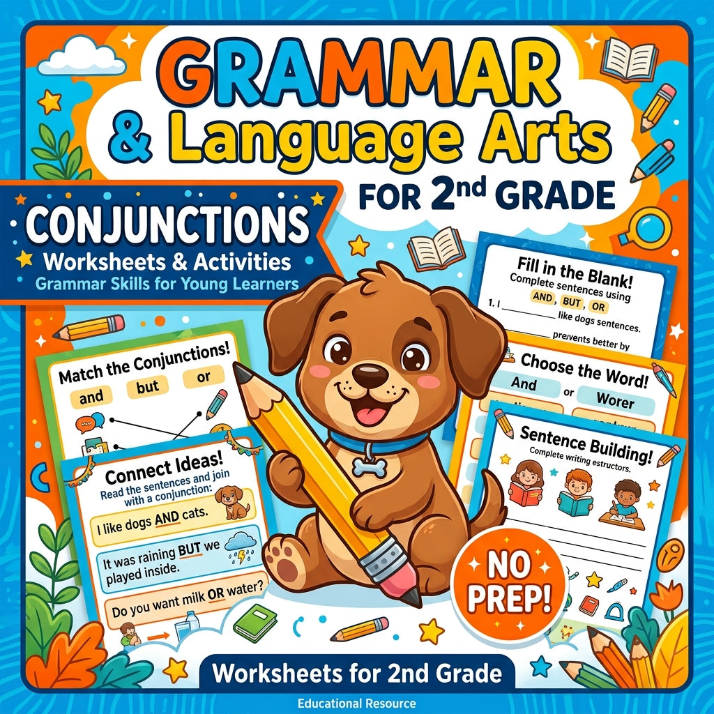 Conjunctions Worksheets for 2nd Grade | Grammar & Language Arts