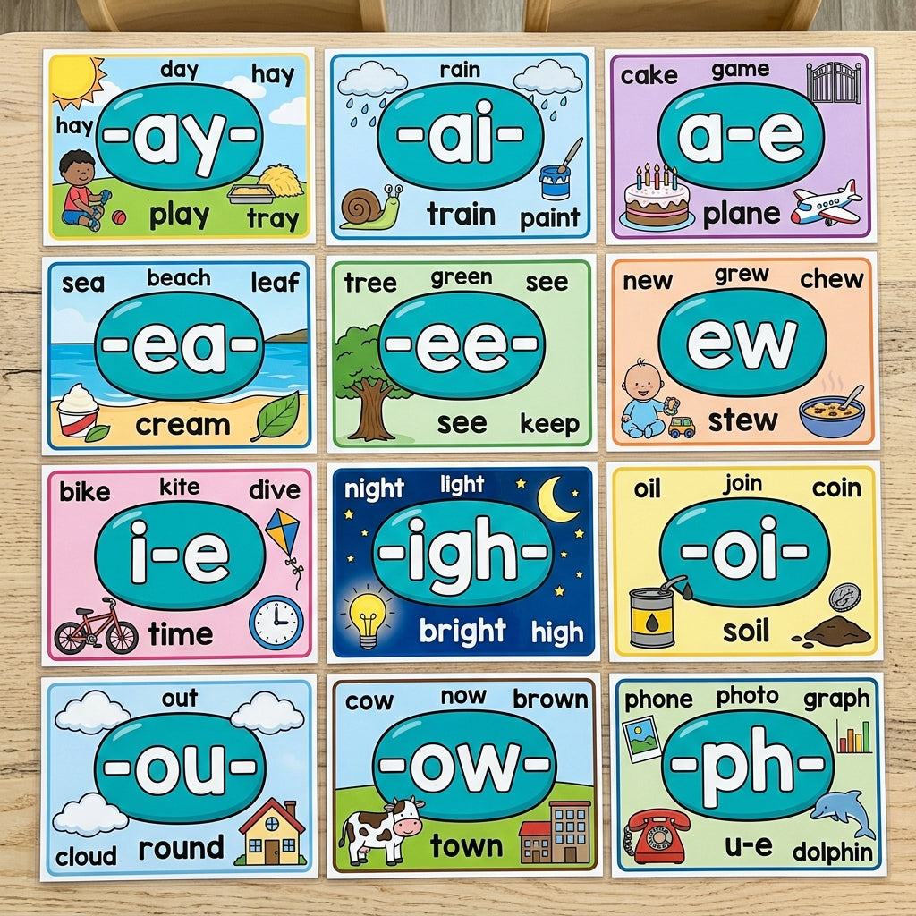 Digraph Posters Words & Pictures