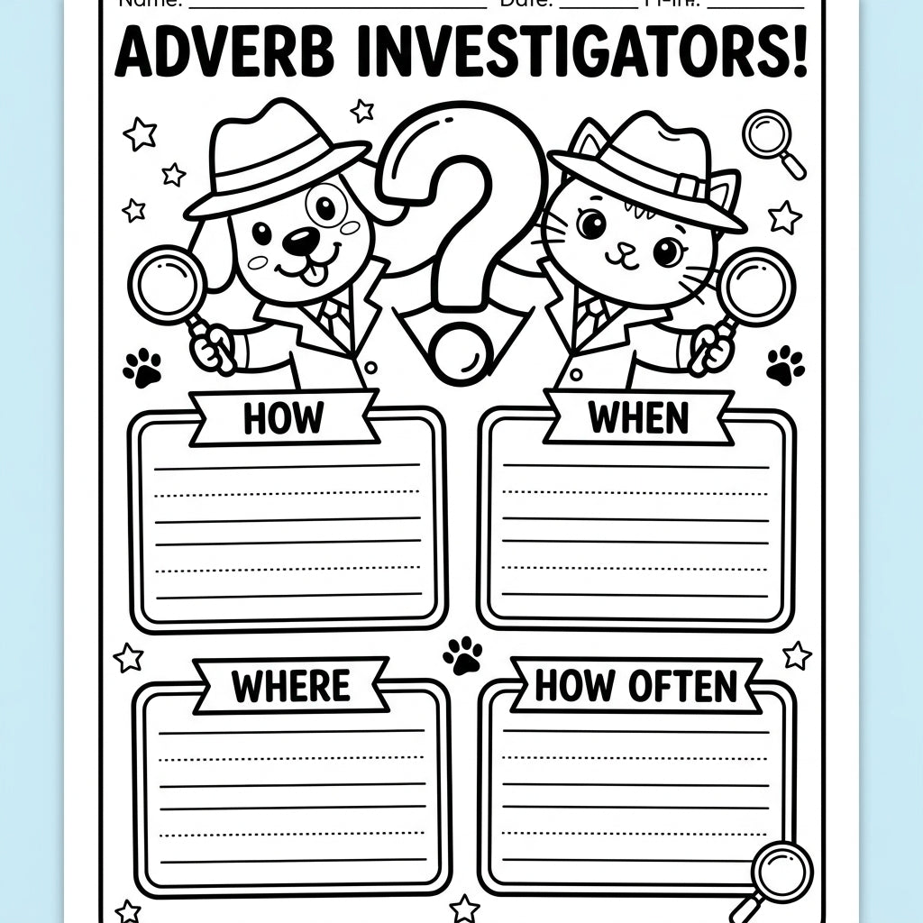 2nd Grade Grammar & Language Arts: Adverbs Activity Bundle