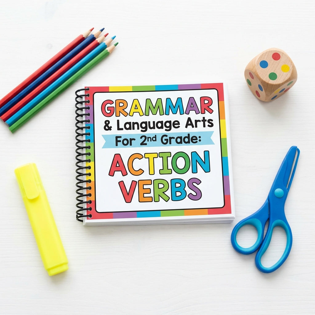 2nd Grade Grammar & Language Arts Worksheet Pack: Mastering Action Verbs