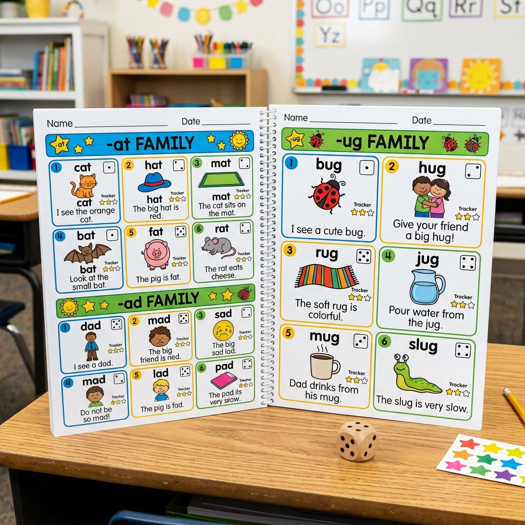 CVC Fluency Roll and Read