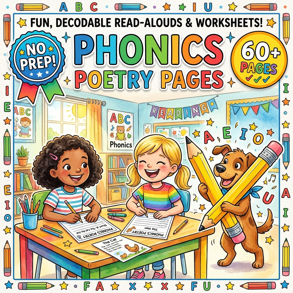 Phonics Poetry Pages