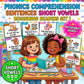 Phonics Comprehension Sentences Short Vowels