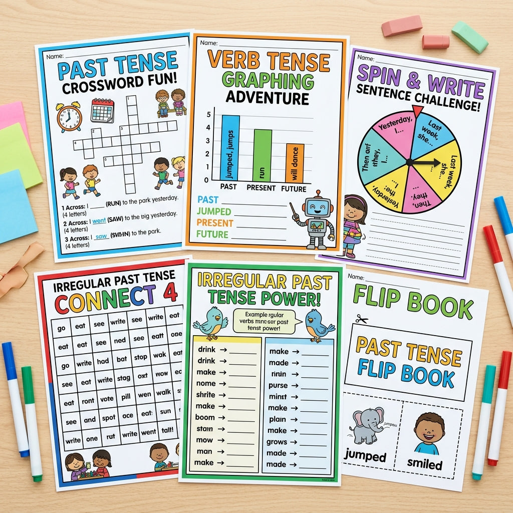 Verb Tenses 2nd Grade Grammar and Language Arts