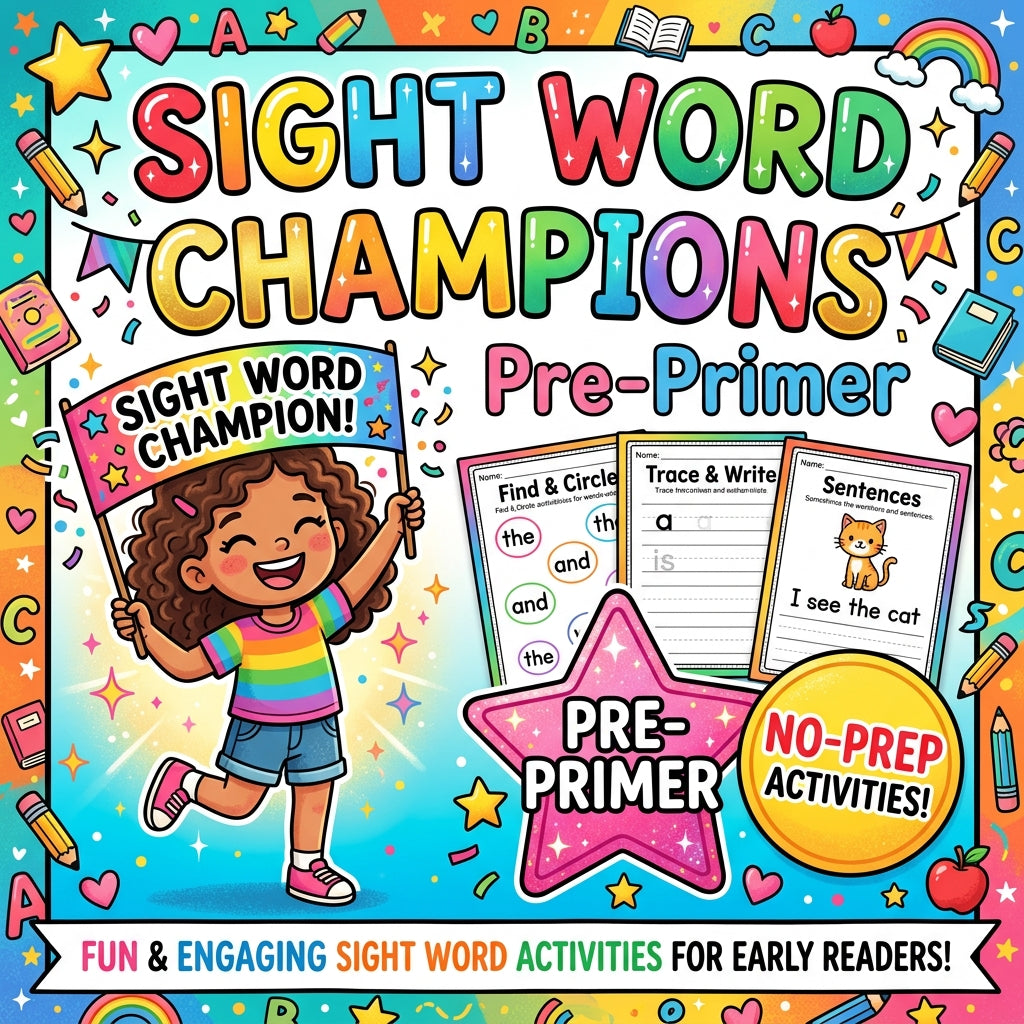 Sight Word Champions Pre-Primer