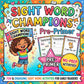 Sight Word Champions Pre-Primer