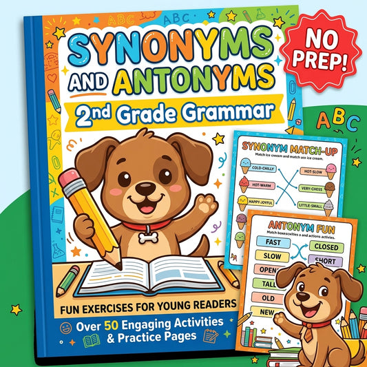 Synonyms and Antonyms 2nd Grade Grammar