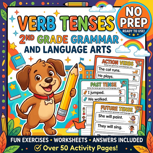 Verb Tenses 2nd Grade Grammar and Language Arts