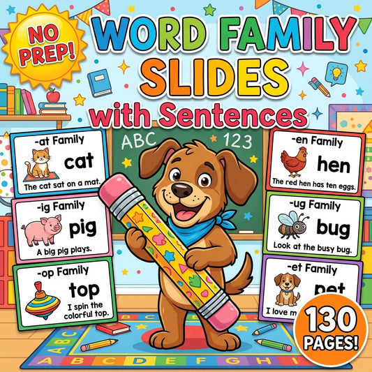 Word Family Slides with Sentences
