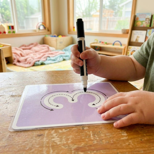 Cute Cartoon Number Tracing Flashcards (1-30)